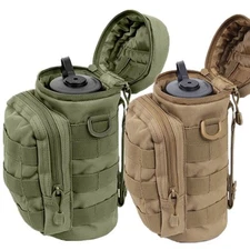 US Tactical Molle Water Bottle Pouch Bag Kettle Holder Carrier Camping Hiking