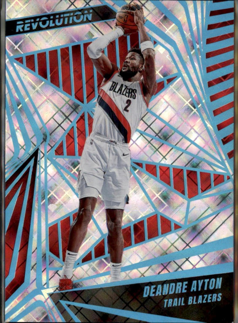 2023-24 Panini Revolution #12 Deandre Ayton Cosmic #/99 Portland Trail Blazers