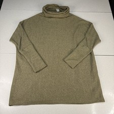 We The Free Women  s Oversized Turtleneck Thermal Sweater Tunic - Size Small