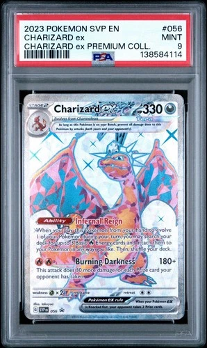 2023 POKEMON SVP PREMIUM COLLECTION PROMO #056 CHARIZARD EX PSA 9