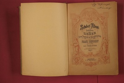 310901 Franz Schubert SCHUBERT-ALBUM C. F. Peters Sammlung der Lieder für eine