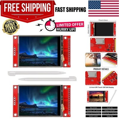 2pcs 2.4'' SPI TFT LCD Display Touch Panel 240x320 TFT LCD Touch Screen Shield...