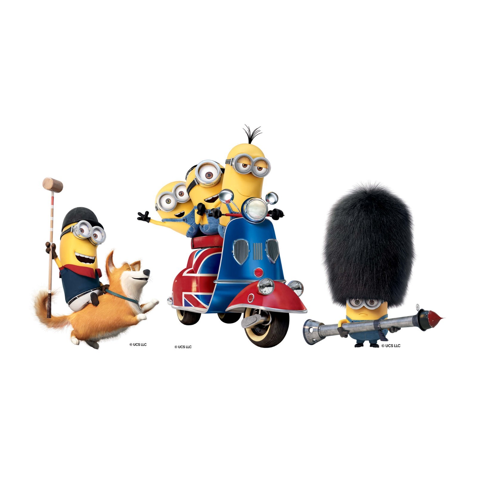 Minions British Invasion Shelf Top Cardboard Cutouts Pack of 3 Desk Standees