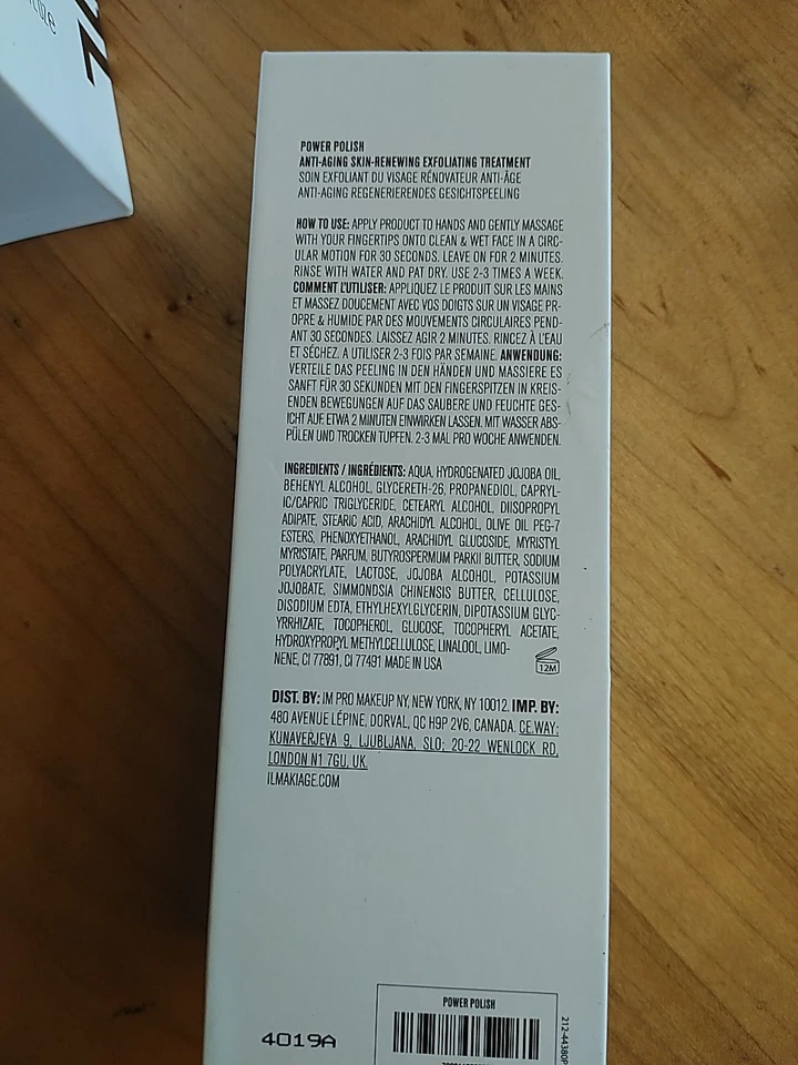 POWER POLISH IL MAKIAG ANTI-AGING SKIN RENEWING EXFOLIATING TREATMENT 80ml NIB - Image 4 of 4