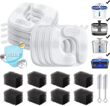 Cat Water Fountain Filters, 8 Pack Replacement Filters 8 Pack Replacement Pre-