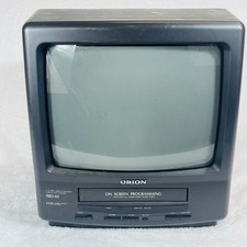 Orion 13 inch TVCR1321A Color TV VCR -VHS Not Working - Tv Works - For Parts