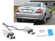 Fox Duplex Komplettanlage Mercedes SLK R171 1.8l 2x90 rund mit Abs.