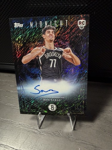 2025-26 Topps Midnight Basketball Ben Saraf Midnight Sun Signature /12