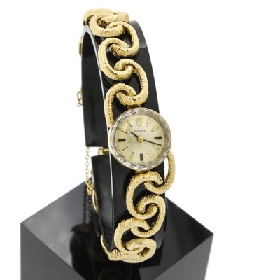 AS-IS Ladies' 14KYG 15mm Champagne Dial Cocktail Watch #W308839-1