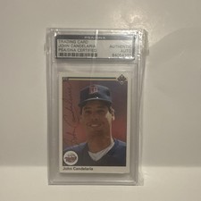 Upper Deck 1990 John Candelaria #720 Minnesota Twins PSA Auto Authentic