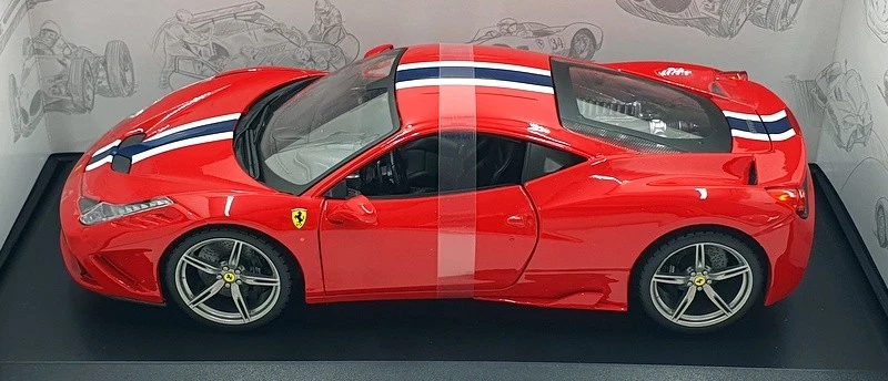 Burago 1/18 Scale 18-16002 - Ferrari 458 Speciale - Red - Image 4 of 4