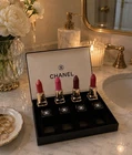 CHANEL Lipstick Set 4 Stick Collection Red Pink Burgundy Assorted Shades