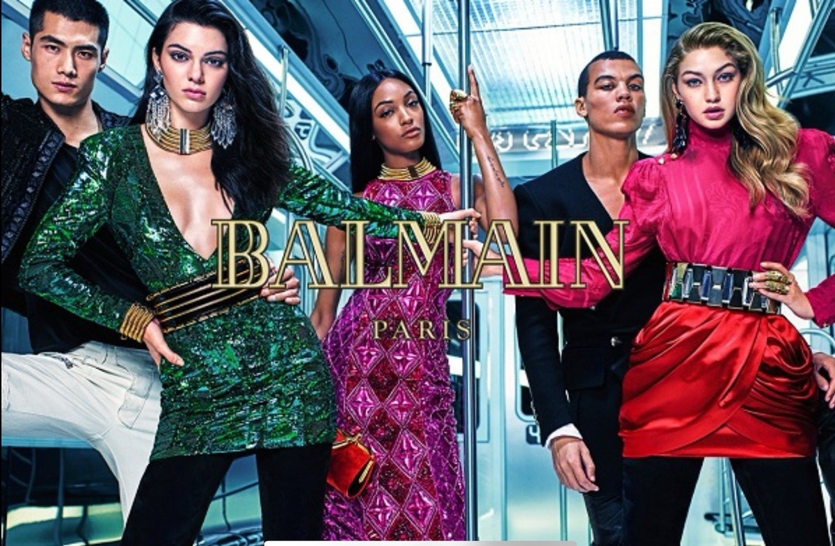 balmain x h&m green sequin dress Balmain x H&M Sequin-embroidered Dress Size 2