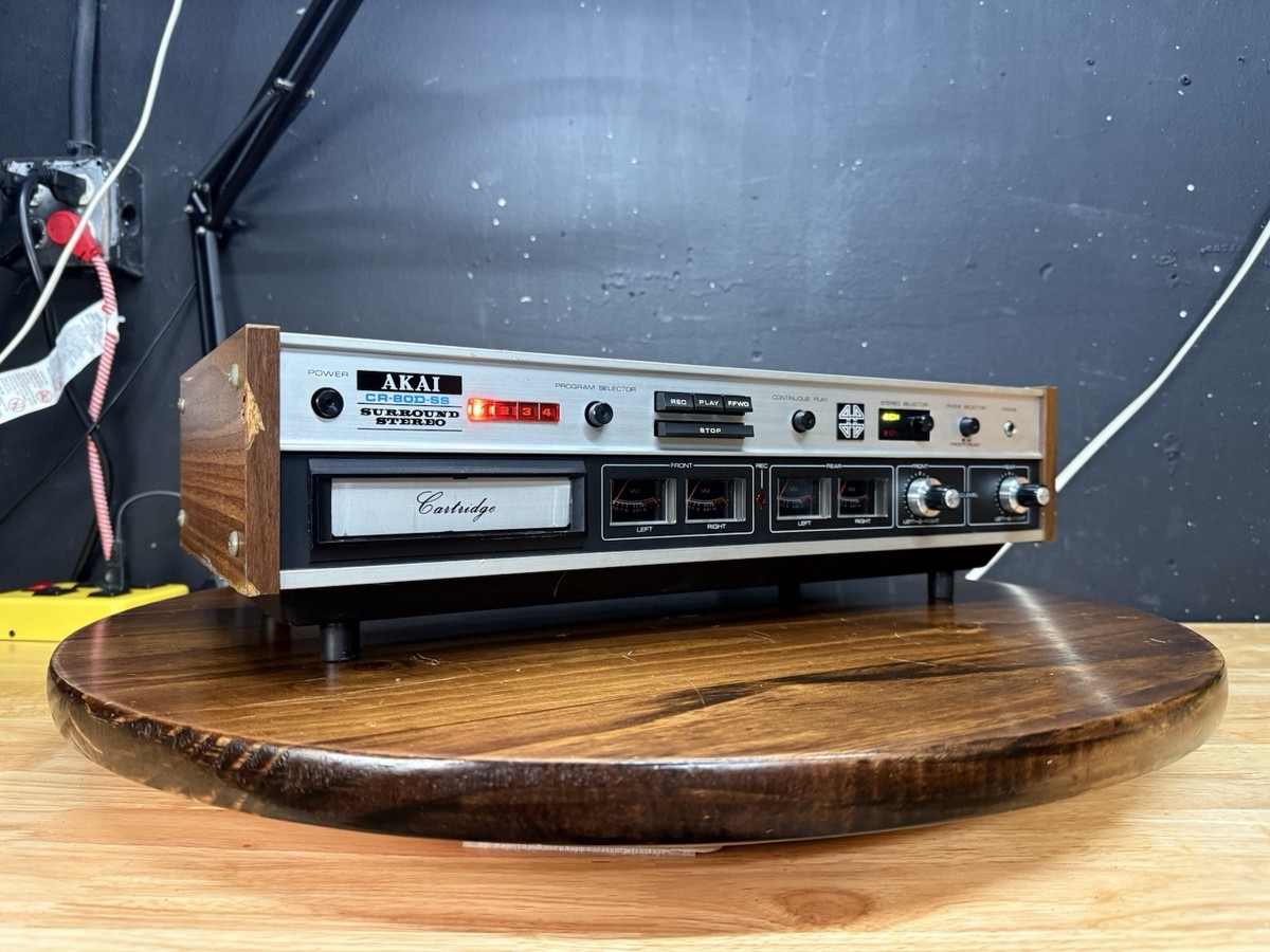 Akai CR-80D-SS Vintage Quad Stereo 8 Track Player Recorder | eBay
