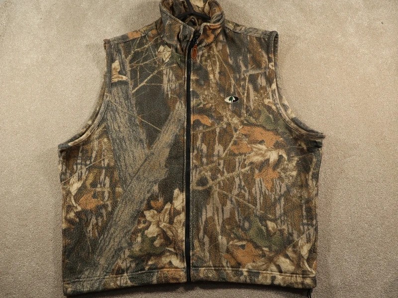 Mossy Oak Break-Up Camo Fleece Vest Full Zip Gilet 2XL (X11)