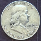 1949 P Franklin Half Dollar - VF Condition