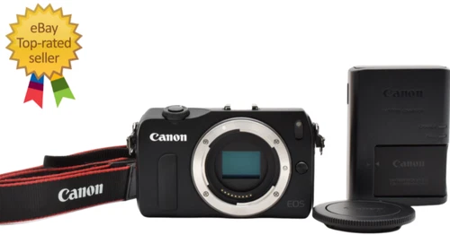 [MINT w/Strap,Battery] Canon EOS M Black 18.0MP  Digital Camera Body From Japan
