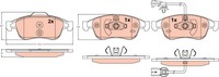 Bremsscheiben-BremsbeläGe-Kit TRW GDB2565 MERCEDES-BENZ 420 420 47 00