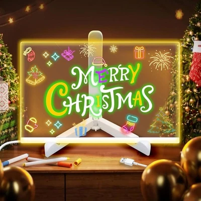 YOZEXIN Doodle Glow LED Drawing Board for Children - Kids Lamp Light Up...