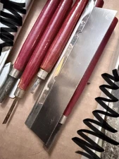 Vintage Japan Wood Carving Tool Set Gouges, Chisels Razor Saw