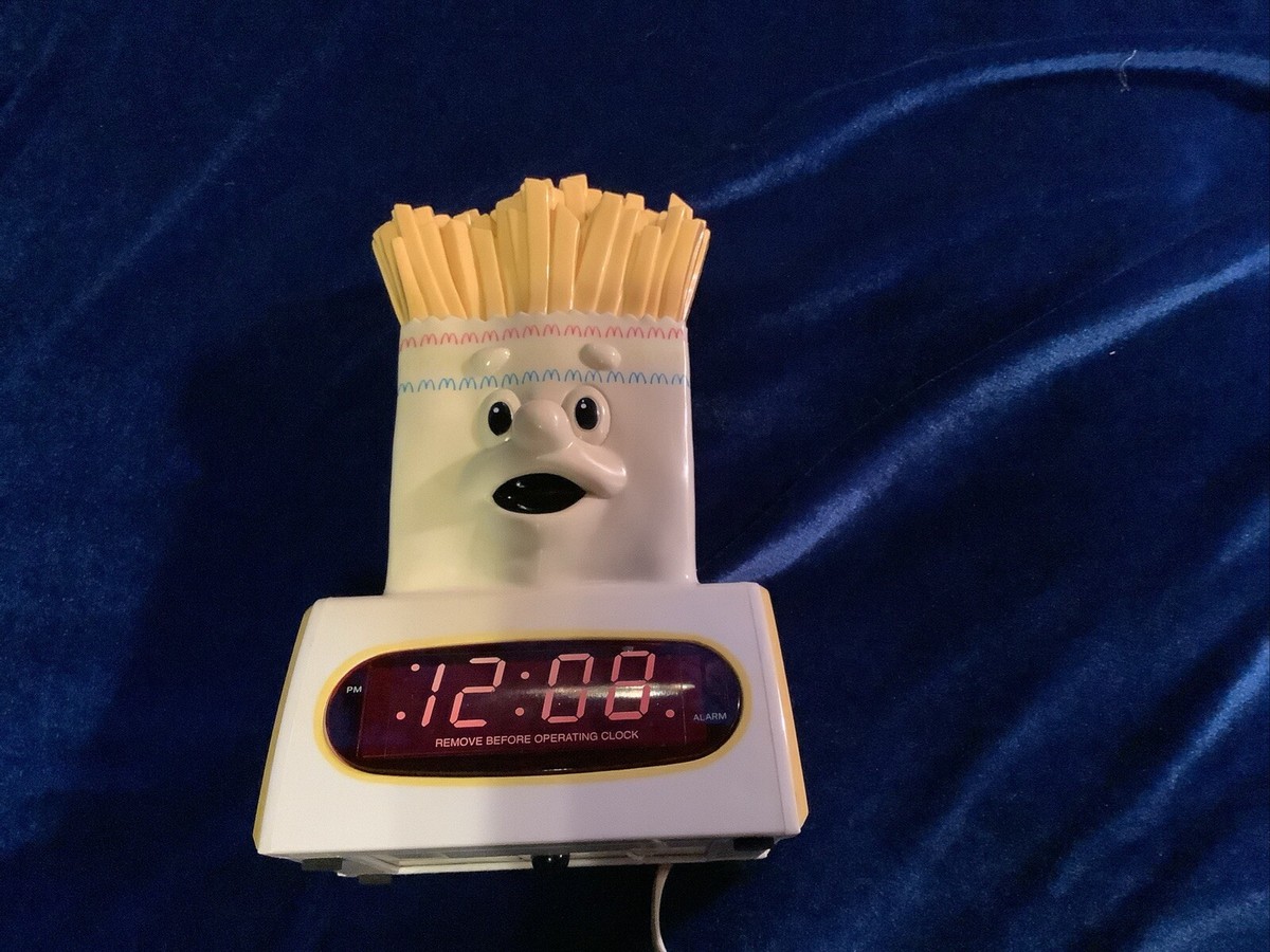 Vintage 1996 McDonalds LED Alarm Clock Night Light The