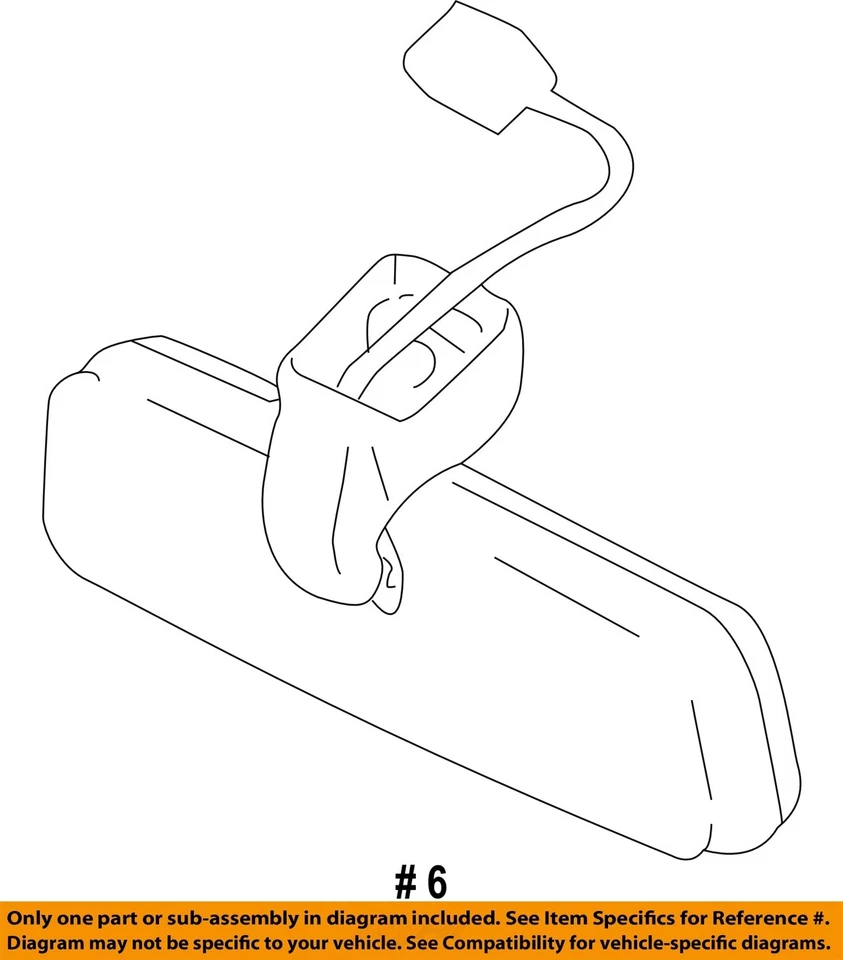 Espejo retrovisor interior delantero central usado se adapta a: Lexus ES300 2000 atenuación automática Foto 4 de 4