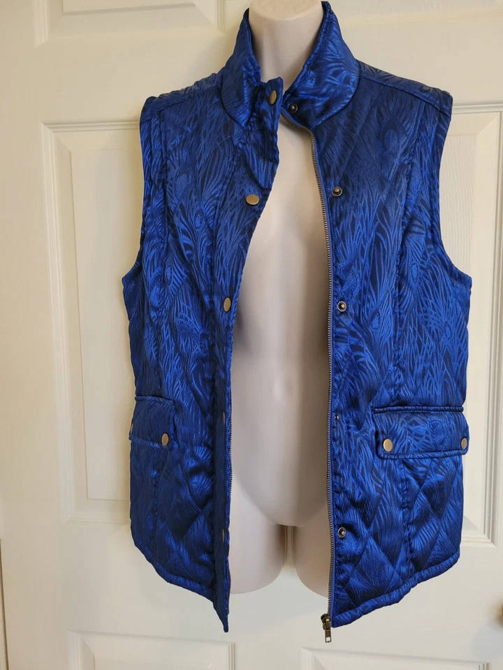 Chaleco Chaqueta acolchada PECK & PECK Talla L Azul Real Foto 3 de 4