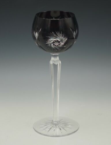 AJKA HUNGRÍA CORTE A CRISTAL TRANSPARENTE CORVEJÓN COPA SANDRINA 8.25" ROJO RUBÍ - Imagen 3 de 10