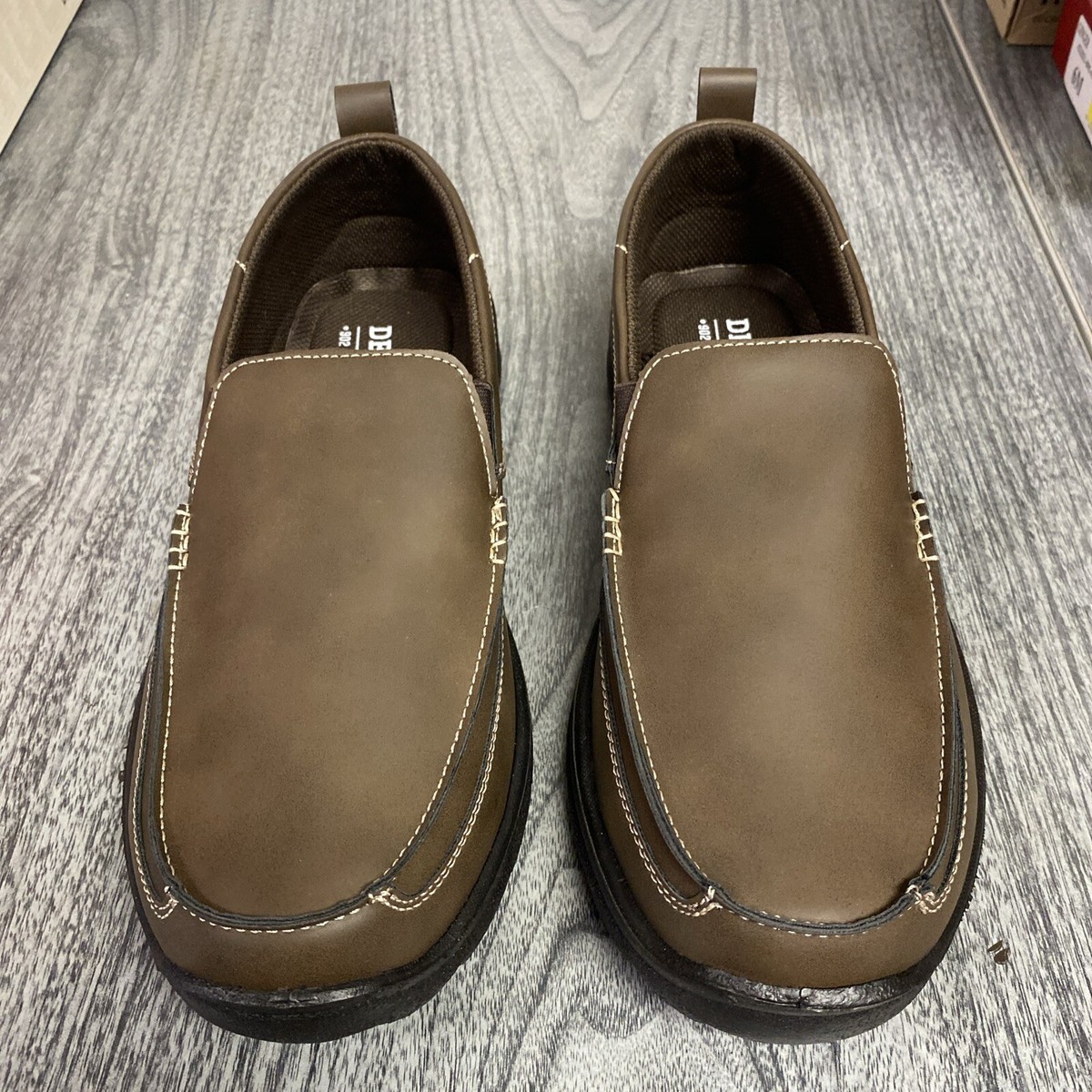 Soft Stags Shoes Sz 10.5 M Brown Loafer Leather Men‎ Dave Soft Stags Brown Braided Loafers Leather Slip | Mercari main image 4