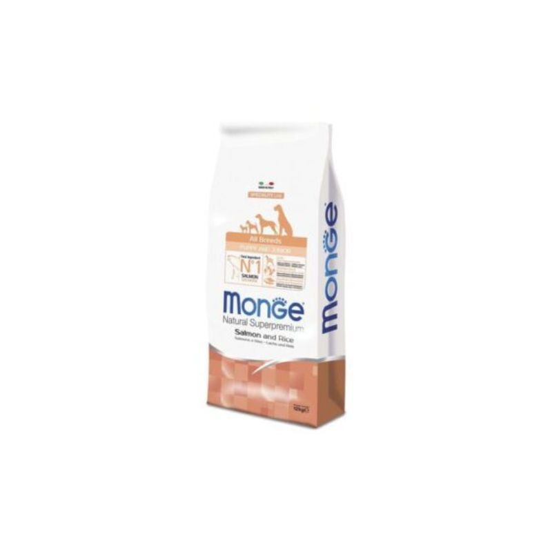 Cibo Cuccioli Monge Salmone 12kg - Dieta Ipoallergenica Accrescimento