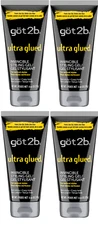 Got2b Ultra Glued Invincible Styling Hair Gel, 6 oz (Pack of 4) Free Shipping