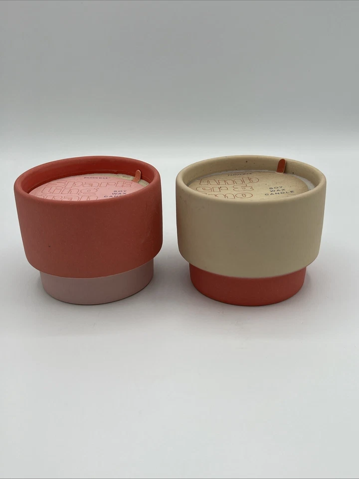 2 velas de cerámica perfumada colección bloques de color cera de zarcillo 6 oz 170 g vela de cera de soja Foto 2 de 4