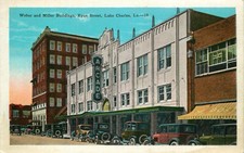 Postcard Weber & Miller Buildings, Ryan Street, Lake Charles, Louisiana ca 1920s