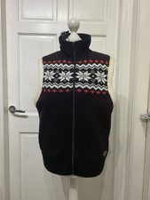 Vtg Fred Perry Snowflake Ski Bodywarmer/gilet Size 16 " New With Tags"