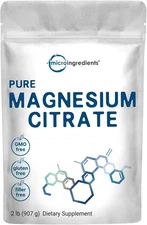 Pure Magnesium Citrate Powder (Citrato De Magnesio En Polvo), 2 Pounds (32 Ounce