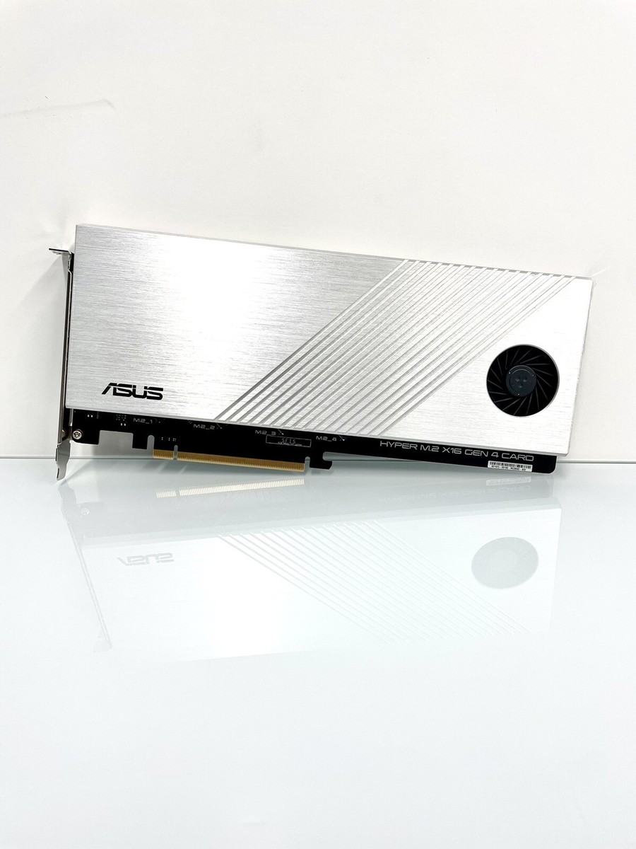 ASUS Hyper M.2 X16 Gen 4 PCIE 4.0/3.0 x4 NVME RAID Expansion Card