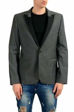 Hugo Boss "Aino" Men's Wool Gray One Button Blazer Sport Coat US 40R IT 50R