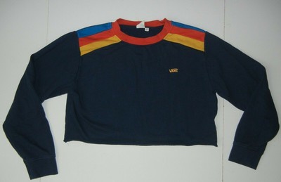 VANS Colorful/Blue Cotton CROPPED CREW 