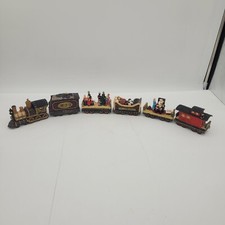 JC Penney Home Towne Express Train Christmas Collector Set Of 6 Engine Caboose