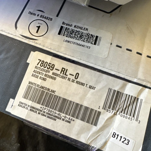 KOHLER 78059-RL-0 Rutledge Nightlight ReadyLatch Quiet-Close Round-Front Toilet