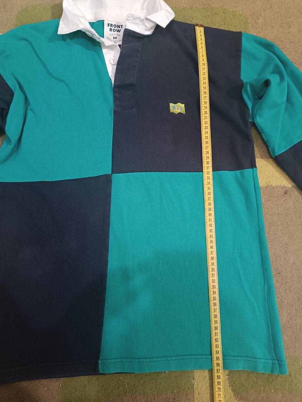 Polo Rugby Uomo Prima Fila Collo Manica Lunga Pesante Tg M