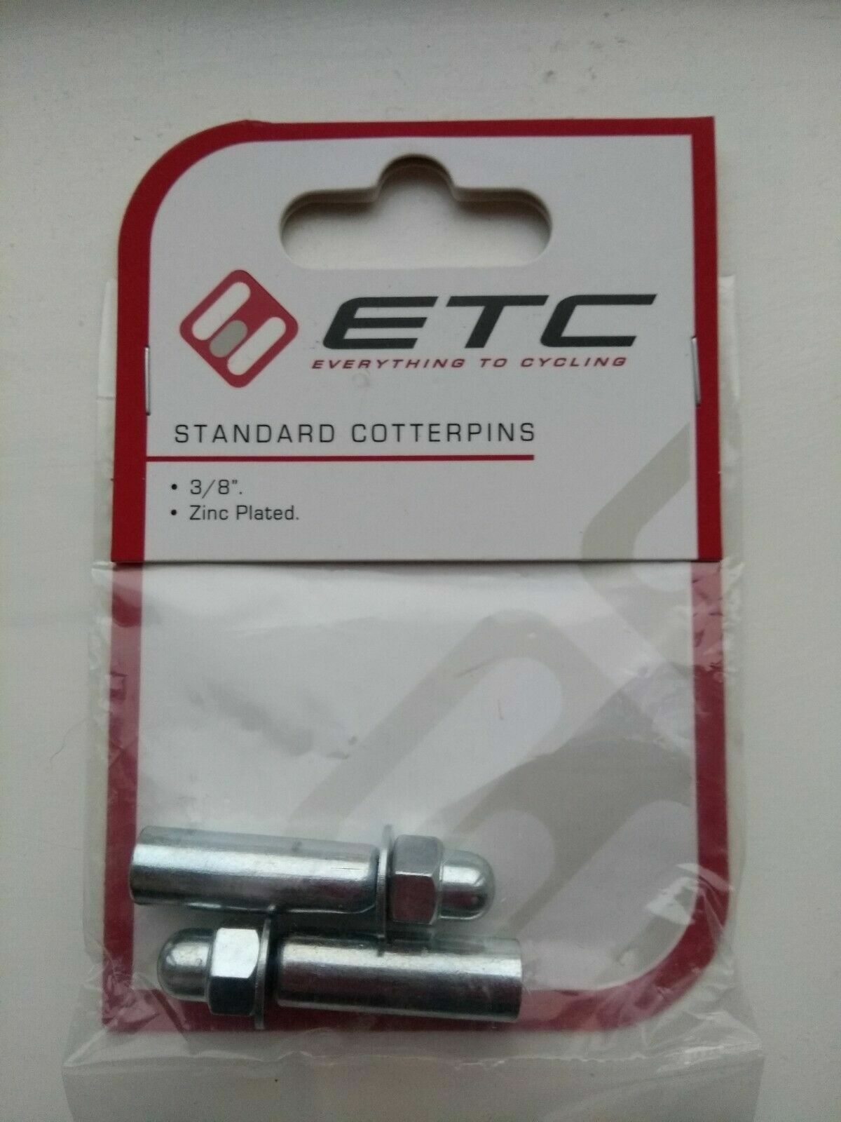 ETC Standard Cotter Pins Vintage Cycle Bike 3/8" Cottered Crank Chain
