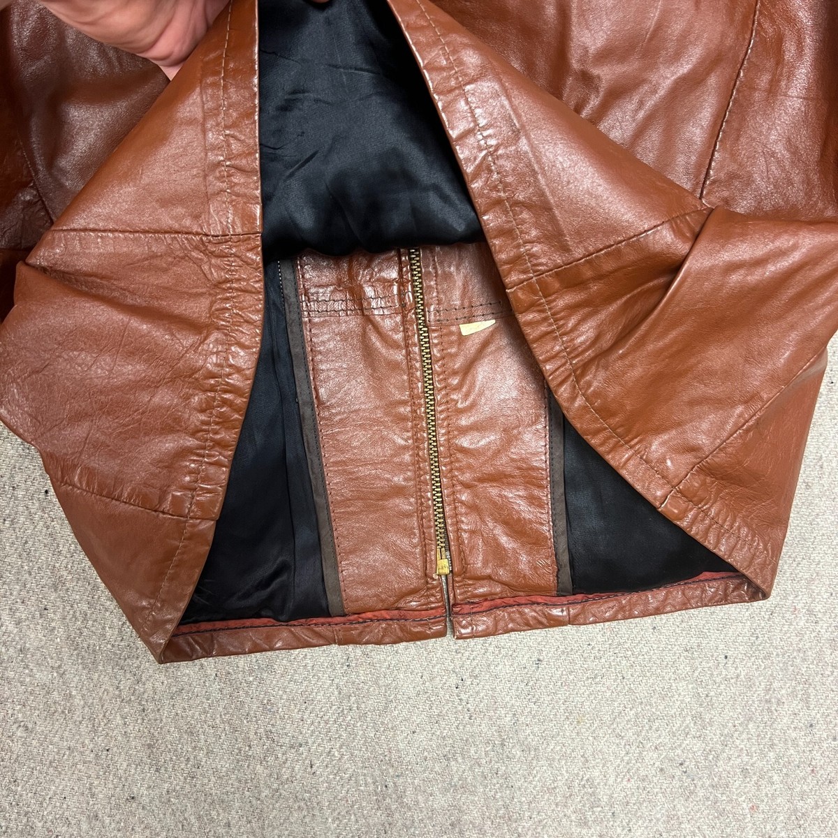 Vintage Reed Sportswear Leather Jacket Mens Medium Brown Vintage Reed Sportswear Leather Jacket Mens Medium Brown