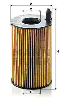Filtro Aria Mann-filter C 25 101/1 per Citroën Peugeot