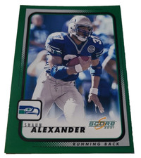 2001 Score Shaun Alexander Seattle Seahawks #184 NFL Football Card (H4