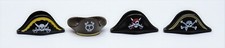 ZWEISPITZ DREISPITZ TOTENKOPF SCHWARZ BRAUN GOLD WEISS PLAYMOBIL zu Pirat Garde