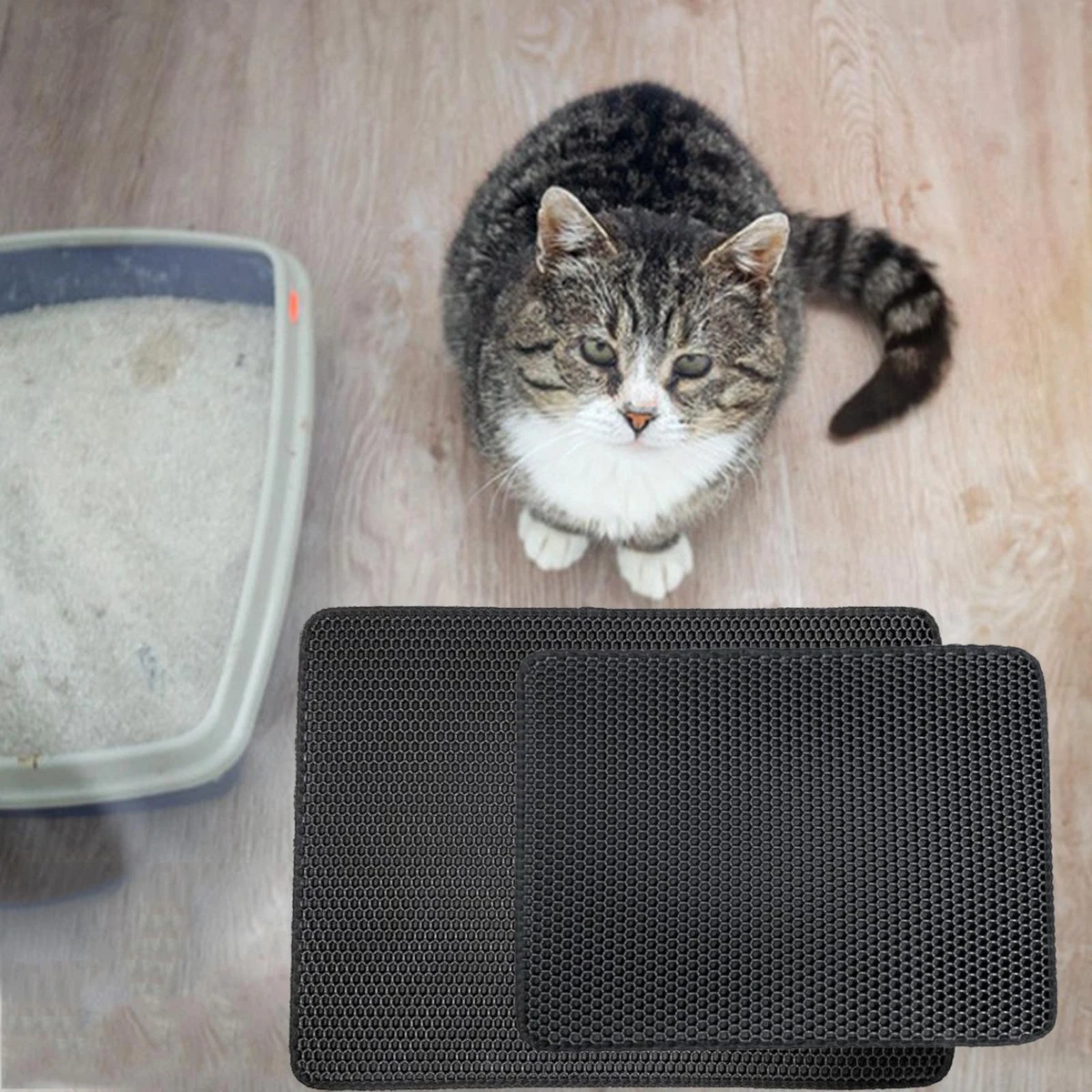 Litter top box mats