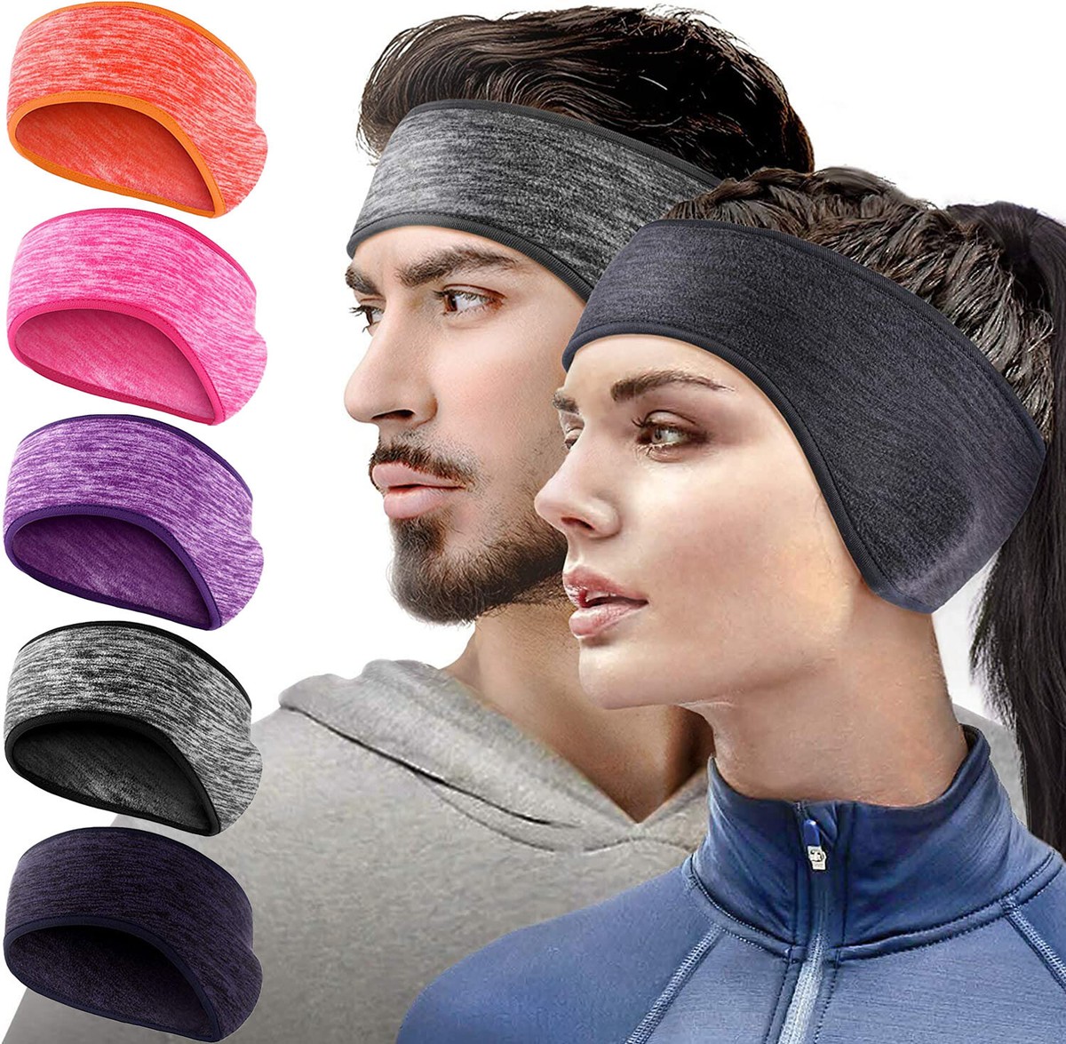 Winter Ear Warmer Head Band Sports Sweatband Fleece Ski Ear 