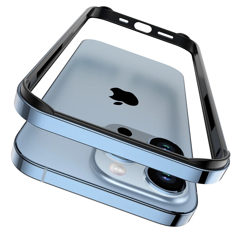 Alloy Bumper Case For iPhone 16 Pro Max 15 Metal Frame Lens Armor