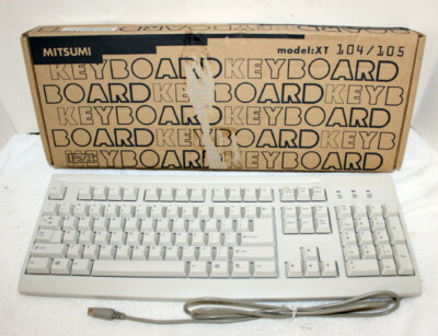 Vintage Mitsumi # XT 104/105 PS/2 Computer Keyboard KFKEA4XT ~ NIB | eBay